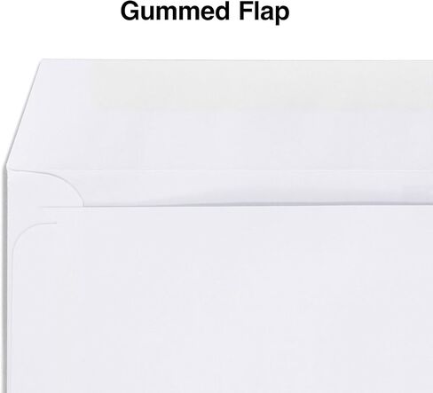 Staples 4 3/16 x 9 مظاريف أعمال بيضاء مصقولة، مظاريف بريدية قياسية للمكتب، 2000/كرتون in Kuwait