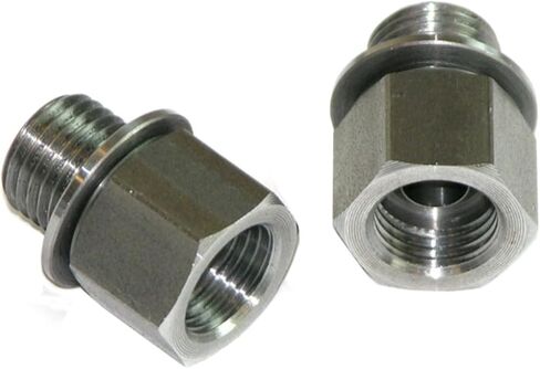 Inline Tube Compatible with 1964-78 GM Transmission Line at Trans, 1/4"-NPT Male x 1/2"-20 Female Adapters & Washers, 4pc in Kuwait