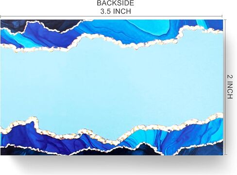 RXBC2011 Thank you for your support cards marble business packaging customer appreciation notes 3.5x2 inches pack of 100 Blue in Kuwait