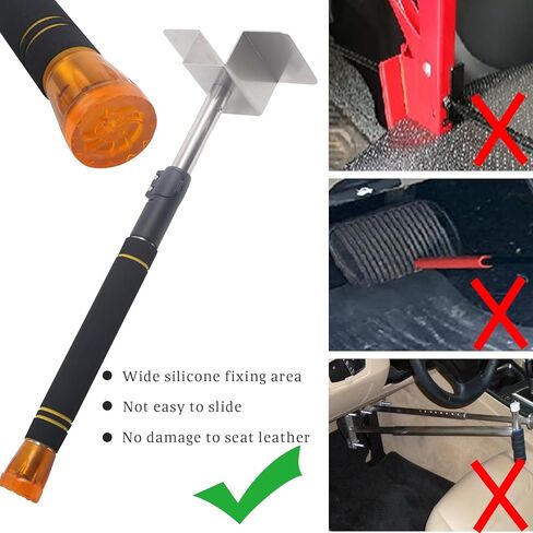 Brake Pedal Depressor Heavy Duty, Adjustable Truck Pedal Depressor 19-32" Thickened steel groove single-operator repair car for bonnet during brake clutch accelerator pedal checking the brake light in Saudi Arabia