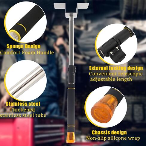 Brake Pedal Depressor Heavy Duty, Adjustable Truck Pedal Depressor 19-32" Thickened steel groove single-operator repair car for bonnet during brake clutch accelerator pedal checking the brake light in Saudi Arabia