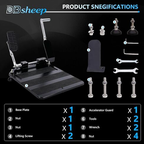 Portable Left Foot Accelerator Pedal for Most Handicap Amputee Disabled Injured Stroke Drivers,Quick Release & Footrest, All-Metal Split Design in Saudi Arabia