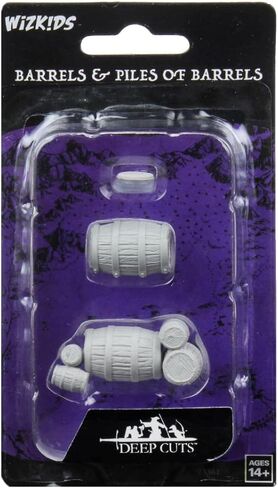 WizKids Deep Cuts Unpainted Miniatures Terrain: Wave 5: Barrel & Pile of Barrels in Kuwait