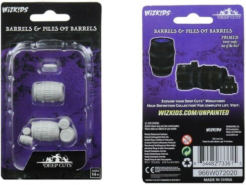 WizKids Deep Cuts Unpainted Miniatures Terrain: Wave 5: Barrel & Pile of Barrels in Kuwait
