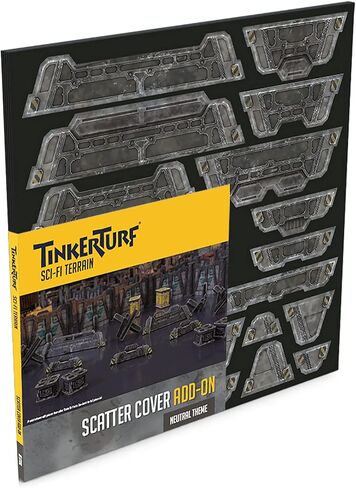 TinkerTurf Sci-Fi Terrain: غطاء مبعثر، سمة محايدة، قوية، ميسورة التكلفة، تضاريس كاملة الألوان رائعة المظهر، سريعة وسهلة التجميع، إعدادات لا حدود لها تقريبًا in Kuwait