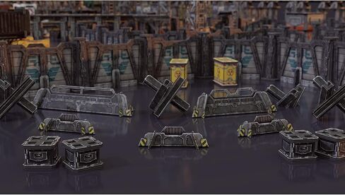 TinkerTurf Sci-Fi Terrain: غطاء مبعثر، سمة محايدة، قوية، ميسورة التكلفة، تضاريس كاملة الألوان رائعة المظهر، سريعة وسهلة التجميع، إعدادات لا حدود لها تقريبًا in Kuwait