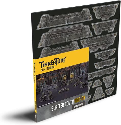 TinkerTurf Sci-Fi Terrain: غطاء مبعثر، سمة محايدة، قوية، ميسورة التكلفة، تضاريس كاملة الألوان رائعة المظهر، سريعة وسهلة التجميع، إعدادات لا حدود لها تقريبًا in Kuwait