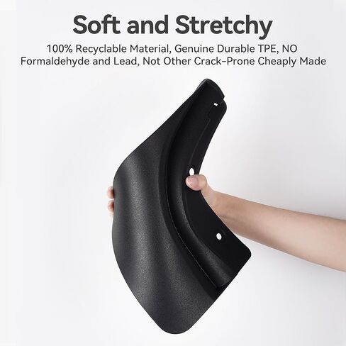 YONZEE 8-Pack Front & Rear Mud Flaps for Tesla Model Y Juniper Accessories 2026 2025 [Protect Paint, No Drilling Required], TPE Splash Guard, All Weather Mud Guards Body Kits for Tesla New Model Y in Saudi Arabia