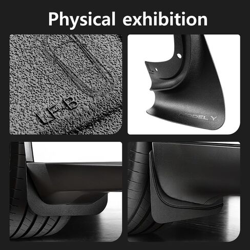 YONZEE 8-Pack Front & Rear Mud Flaps for Tesla Model Y Juniper Accessories 2026 2025 [Protect Paint, No Drilling Required], TPE Splash Guard, All Weather Mud Guards Body Kits for Tesla New Model Y in Saudi Arabia