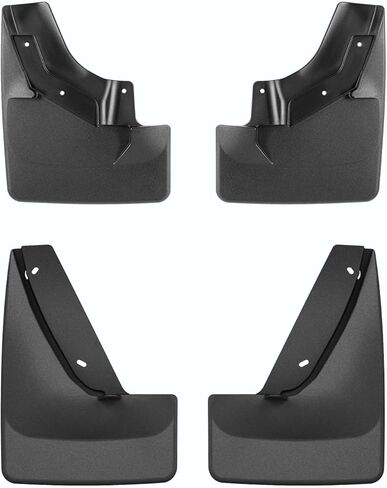 WeatherTech Custom No Drill Splash Guard MudFlaps for Cadillac Escalade ESV, Escalade, Front & Rear Set (110177-120222), Black in Kuwait