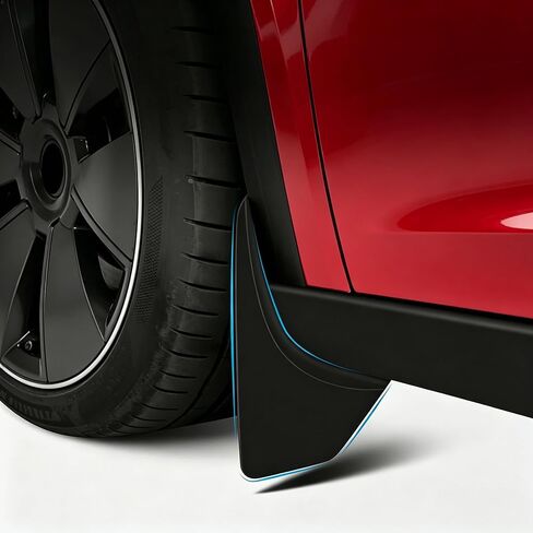 Compatible for Tesla Model 3 Mud Flaps (2024-2026 Highland) - Precision Fit No Drill Splash Guards, OEM Fit All Weather Protection, Paint Protection,Front & Rear Set of 4 Black in Saudi Arabia