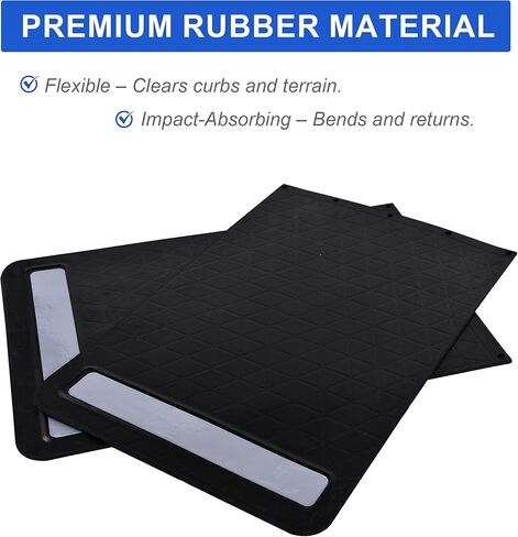 OrangeStar 2-Pack Heavy Duty Rubber Mud Flaps, 24x36 Inch Universal Flexible Splash Guards for Trucks & SUVs, No Crack Mud Guard for Pickup, Off-Road Protection in Saudi Arabia