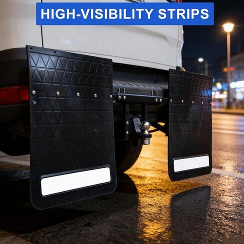 OrangeStar 2-Pack Heavy Duty Rubber Mud Flaps, 24x36 Inch Universal Flexible Splash Guards for Trucks & SUVs, No Crack Mud Guard for Pickup, Off-Road Protection in Saudi Arabia