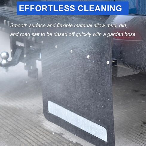 OrangeStar 2-Pack Heavy Duty Rubber Mud Flaps, 24x36 Inch Universal Flexible Splash Guards for Trucks & SUVs, No Crack Mud Guard for Pickup, Off-Road Protection in Saudi Arabia