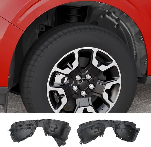 Front Wheel Well Liners Compatible with 2022-2025 2026 Ford Maverick Front Well Guards Driver & Passenger Side No Drilling Inner Tire Fenders Splash Liners for 2024 Maverick Accessories (2PCS) in Saudi Arabia