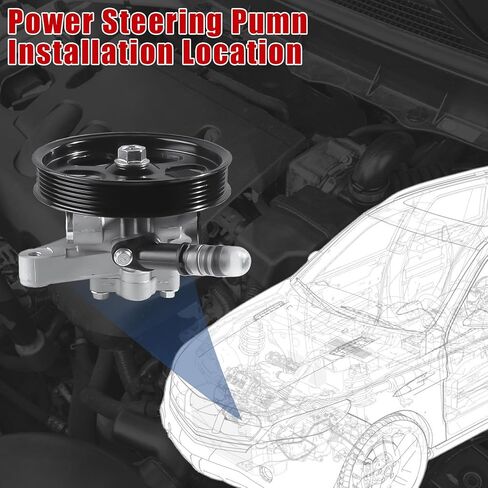 مضخة توجيه كهربائية لهوندا أكورد 3.0L 2003-2007 ولأكورا MDX 3.5L 2003-2006 استبدال 21-5349 56110RDJA01 in Kuwait