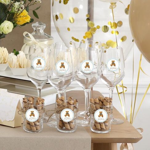 JarThenaAMCS 100 قطعة من ملصقات الدب شكرًا لك، ملصقات ختم لطيفة مخططة على شكل دب ذاتية اللصق، ملصقات للحرف اليدوية، سجل القصاصات، مغلف الزجاجة، ديكور الحفلات in Kuwait