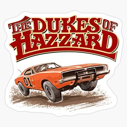 The Dukes of Hazzard Window Bumper Sticker Decal 5" in Kuwait