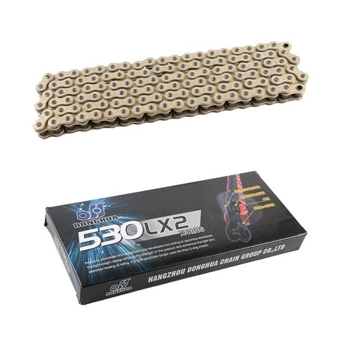 DONGHUA DH 530LX2 High Performance QX Series X-Ring Chain 120 Link Gold with Connecting Link in Saudi Arabia