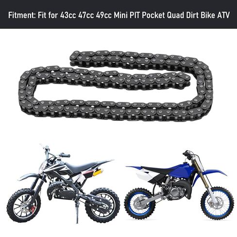 Estink Roller Chain 150 Links Drive Chain Fit for 43cc 47cc 49cc Mini Pit Pocket Quad Dirtbike ATV with Buckle Joints in Saudi Arabia