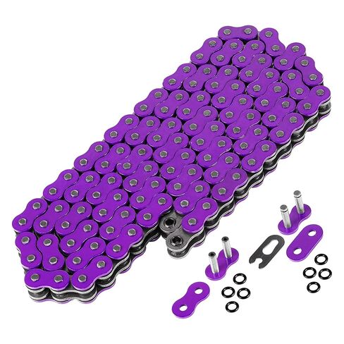كالتريك بيربل 525-Pitch 120-Links O-Ring Drive Chain متوافق مع ATV/UTV/Quad/Side X Side/Motorcycle/Dirtbike/مع برشام ومشبك على الوصلات الرئيسية in Kuwait