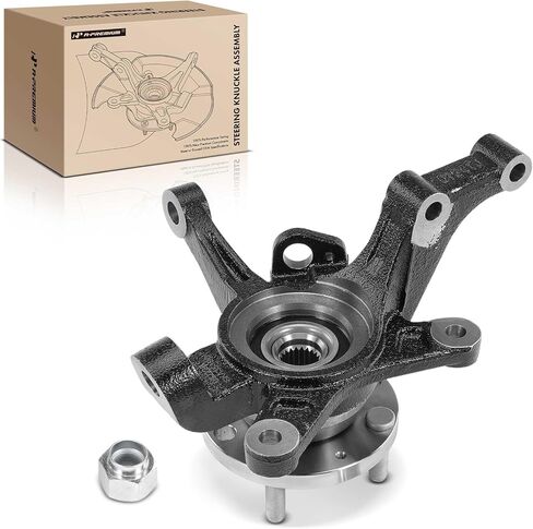 A-Premium Front Steering Knuckle & Wheel Bearing Hub Assembly Compatible with Chevrolet Aveo 2004-2011, Aveo5 2007-2011, Pontiac G3 2009-2010, w/4-Lug, Left Driver Side, Replace # 96535190 in Saudi Arabia