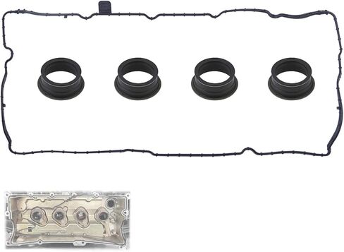 Engine Valve Cover Gaskets Compatible with Fiat Jeep Vehicle 500L 500X 1.4L 2014-2017, Renegade 1.4L 2015-2018 Replaces# VC4363G, 55233643, 55233644 in Kuwait