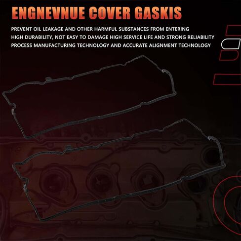 Engine Valve Cover Gaskets Compatible with Fiat Jeep Vehicle 500L 500X 1.4L 2014-2017, Renegade 1.4L 2015-2018 Replaces# VC4363G, 55233643, 55233644 in Kuwait