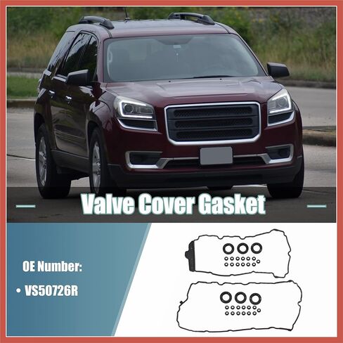 ACROPIX 1 مجموعة غطاء الصمام طوقا VS50726R لجي إم سي أكاديا-3.6L V6 3564cc 217cid 2007-2008 قطع غيار السيارات المطاط الأسود in Kuwait