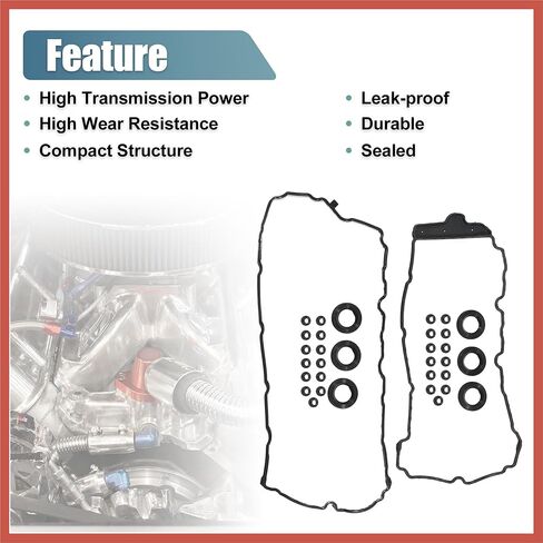 ACROPIX 1 مجموعة غطاء الصمام طوقا VS50726R لجي إم سي أكاديا-3.6L V6 3564cc 217cid 2007-2008 قطع غيار السيارات المطاط الأسود in Kuwait