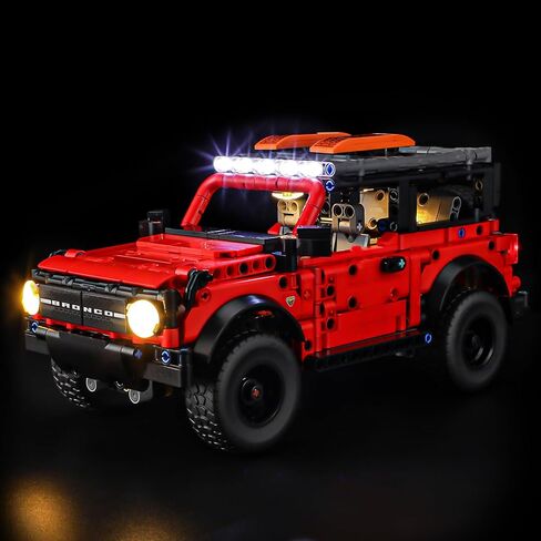 مجموعة إضاءة BRIKSMAX 2.0 متوافقة مع مجموعات بناء Lego Technic Ford Bronco SUV 42213 - مجموعات إضاءة LED (الملحقات فقط)، تقنية إخفاء الكابلات للعرض والهدايا وهواة الجمع in Kuwait