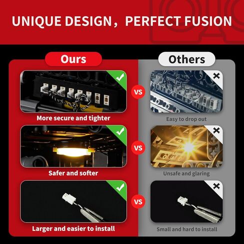 مجموعة إضاءة BRIKSMAX 2.0 متوافقة مع مجموعات بناء Lego Technic Ford Bronco SUV 42213 - مجموعات إضاءة LED (الملحقات فقط)، تقنية إخفاء الكابلات للعرض والهدايا وهواة الجمع in Kuwait
