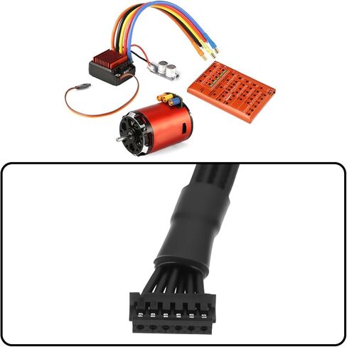 2 قطعة كابل سلك مستشعر RC 6Pin 10 سم متوافق مع NHX متوافق مع Custer 540 أسود in Kuwait