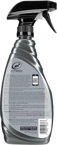Turtle Wax Hybrid Solutions Wax & Dry Plus، رش على شمع السيارة للحصول على لمعان عالي وحماية طلاء السيراميك للطلاء والعجلات والزجاج والمزيد، تطبيق سهل متعدد الاستخدامات، 26 أونصة (عبوة من قطعة واحدة) in Kuwait