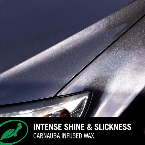 Turtle Wax Hybrid Solutions Wax & Dry Plus، رش على شمع السيارة للحصول على لمعان عالي وحماية طلاء السيراميك للطلاء والعجلات والزجاج والمزيد، تطبيق سهل متعدد الاستخدامات، 26 أونصة (عبوة من قطعة واحدة) in Kuwait
