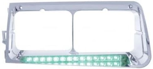 United Pacific 32581 Headlight Bezel, LH, 14 LED, Green LED/Clear Lens ،for Freightliner FLD in Kuwait