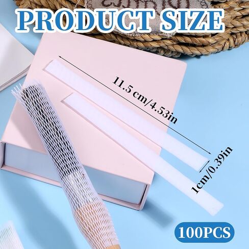 100 Pcs Thread Nets for Spools of Thread Cosmetic Makeup Brush Protective Mesh Threads Nets for Spools Embroidery Sewing-Threads Spool Huggers(11x1cm) in Saudi Arabia
