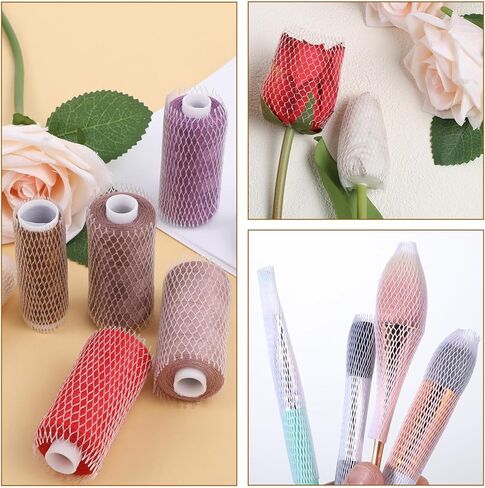 100 Pcs Thread Nets for Spools of Thread Cosmetic Makeup Brush Protective Mesh Threads Nets for Spools Embroidery Sewing-Threads Spool Huggers(11x1cm) in Saudi Arabia