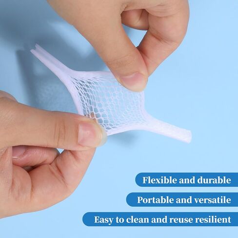 100 Pcs Thread Nets for Spools of Thread Cosmetic Makeup Brush Protective Mesh Threads Nets for Spools Embroidery Sewing-Threads Spool Huggers(11x1cm) in Saudi Arabia