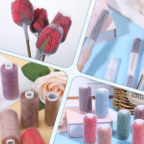 100 Pcs Thread Nets for Spools of Thread Cosmetic Makeup Brush Protective Mesh Threads Nets for Spools Embroidery Sewing-Threads Spool Huggers(11x1cm) in Saudi Arabia