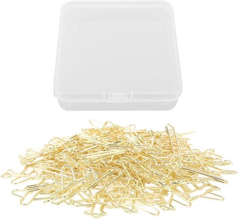 100Pcs Cute Paper Clips, Airplane Shaped Creative Paper Clip, Metal Mini Cute Paperclips with Storage Box, Multifunctional Unique Shape Paperclip for Documents, Notebooks in Saudi Arabia