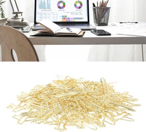 100Pcs Cute Paper Clips, Airplane Shaped Creative Paper Clip, Metal Mini Cute Paperclips with Storage Box, Multifunctional Unique Shape Paperclip for Documents, Notebooks in Saudi Arabia