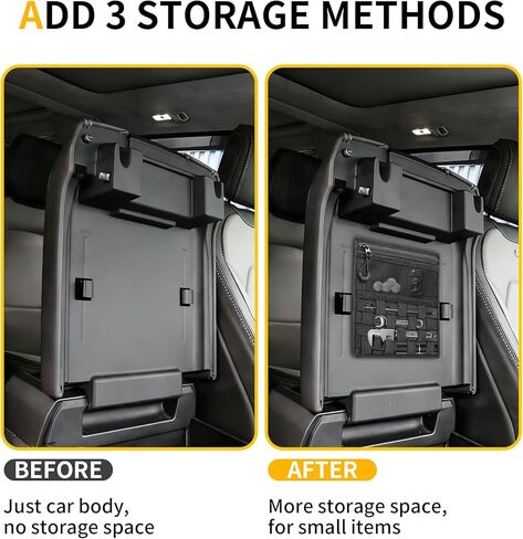 لوحة مولي لتنظيم وحدة التحكم المركزية متوافقة مع Ford F150 2015 2016 2017 2018 2019 2020 2021، حقيبة تخزين مخفية لمسند الذراع مع حزام تكتيكي وحقيبة شبكية للملحقات الداخلية F150 in Kuwait
