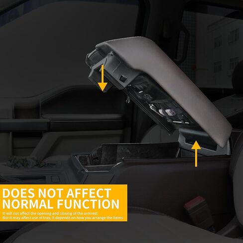 لوحة مولي لتنظيم وحدة التحكم المركزية متوافقة مع Ford F150 2015 2016 2017 2018 2019 2020 2021، حقيبة تخزين مخفية لمسند الذراع مع حزام تكتيكي وحقيبة شبكية للملحقات الداخلية F150 in Kuwait
