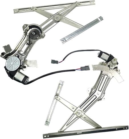TOM - Window Regulator and Motor Assembly Front Right Left For 1994 1995 1996 1997 1998 1999 2000 2001 2002 2003 2004 Ford Mustang 2PCS 741-126 741-127 in Saudi Arabia