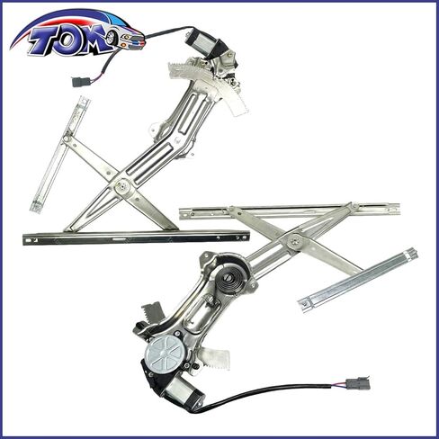 TOM - Window Regulator and Motor Assembly Front Right Left For 1994 1995 1996 1997 1998 1999 2000 2001 2002 2003 2004 Ford Mustang 2PCS 741-126 741-127 in Saudi Arabia