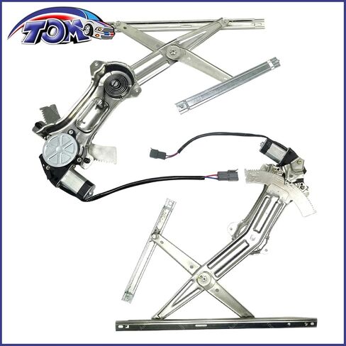 TOM - Window Regulator and Motor Assembly Front Right Left For 1994 1995 1996 1997 1998 1999 2000 2001 2002 2003 2004 Ford Mustang 2PCS 741-126 741-127 in Saudi Arabia