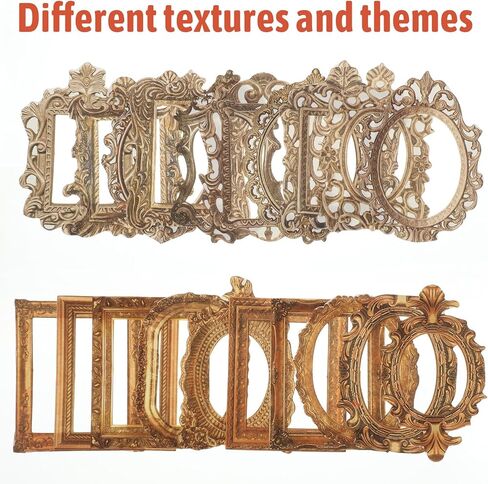 Vintage Frame Stickers, 60 Pcs Scrapbooking Supplies Frame Decorative Stickers for Junk Journals, Wedding Albums, Planners, DIY Crafts and Photo Decoration（20 Styles） in Kuwait