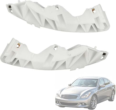 Front Bumper Cover Bracket Compatible with Infiniti G25 2011-2012 G35 2007-2008 G37 2008-2013 Q40 2015 Replace 62059JK000 62058JK000 Stiffener Bracket Driver and Passenger Side in Kuwait