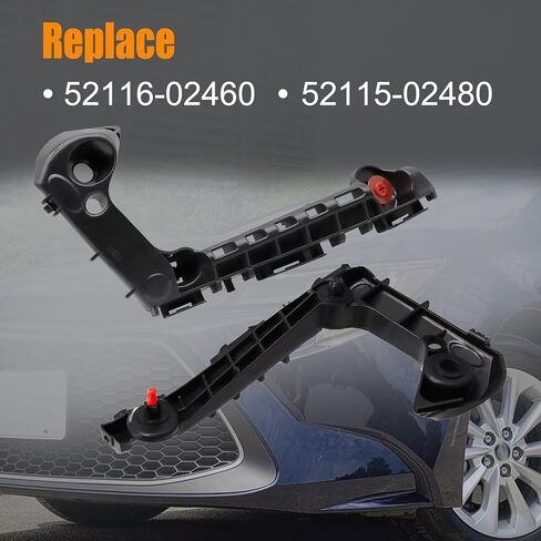 زوج واحد من دعامة دعم المصد الأمامي للجانب الأيسر والأيمن متوافقة مع Toyota Corolla LE XLE 2019 2020 2021 يستبدل # 52116-02460 52115-02480 in Kuwait